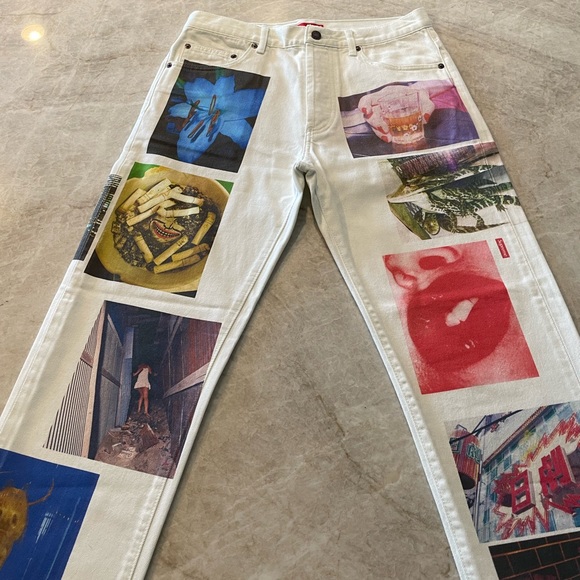Supreme Daidō Moriyama Regular Jeans in White - Picture 6 of 7